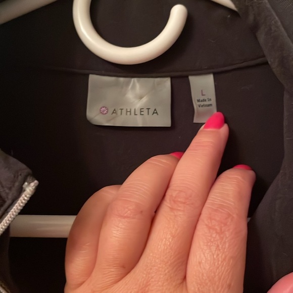 Athleta Large Lightweight Shirt Jacket with High Collar - Picture 3 of 5